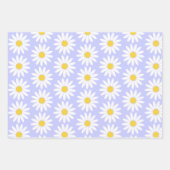 Kleurrijke Daisy Wrapping Paper Flat Sheet Set van (Voorkant 2)