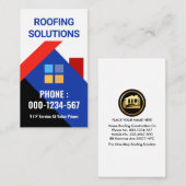 Kleurrijke dakbedekking visitekaartje (Voorkant / Achterkant)