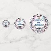 Kleurrijke Dalmatische Puppy Waterverf Verjaardag Confetti (Voorkanten)