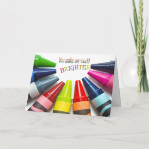 Kleurrijke Dank u vriendschap Bedankkaart