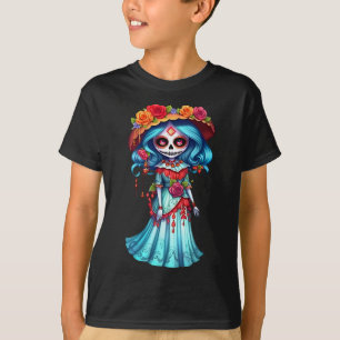 Kleurrijke dansende Mexicaanse skeletten - Kute Da T-shirt