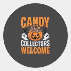 Kleurrijke Dansende Skeletten Halloween Feest Ronde Sticker