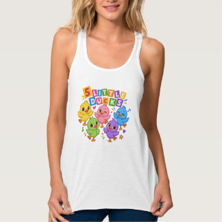 Kleurrijke Dansende Vijf kleine eendjes Tanktop