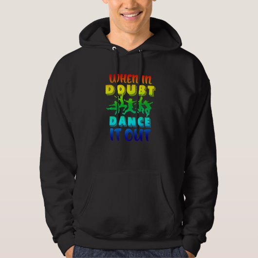 Kleurrijke Dansinstructeur Dansen Dansleraar Hoodie (Voorkant)
