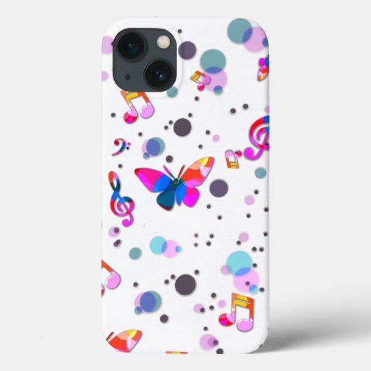 Kleurrijke dansmuziek Case-Mate iPhone case (Achterkant)