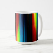 Kleurrijke Data Glitch Kunst Koffiemok (Voorkant rechts)