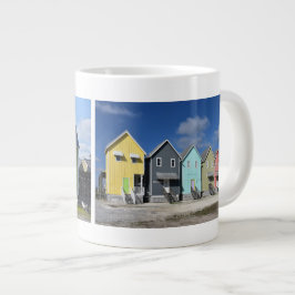 Kleurrijke Dauphin Island Huizen, Alabama Grote Koffiekop