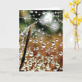 Kleurrijke dauwval cascade naar beneden kaart (Gele Bloem)