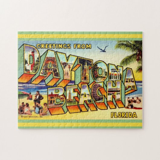 Kleurrijke Daytona Beach 11x14 Legpuzzel (Horizontaal)