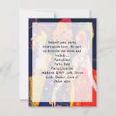  kleurrijke deco-vrouwen met juwelen kaart (Achterkant)