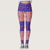 Kleurrijke Decora Hart Patchwork Kawaii Harajuku Leggings (Voorkant)