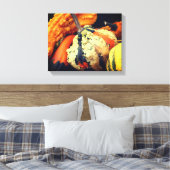 Kleurrijke decoratieve bronnen sluiten Herfst dich Canvas Afdruk (Insitu (Slaapkamer))