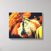 Kleurrijke decoratieve bronnen sluiten Herfst dich Canvas Afdruk (Voorkant)