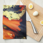 Kleurrijke decoratieve bronnen sluiten Herfst dich Theedoek (Quarter Fold)