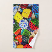 Kleurrijke decoratieve Buttonnen Bad Handdoek (Handdoek)