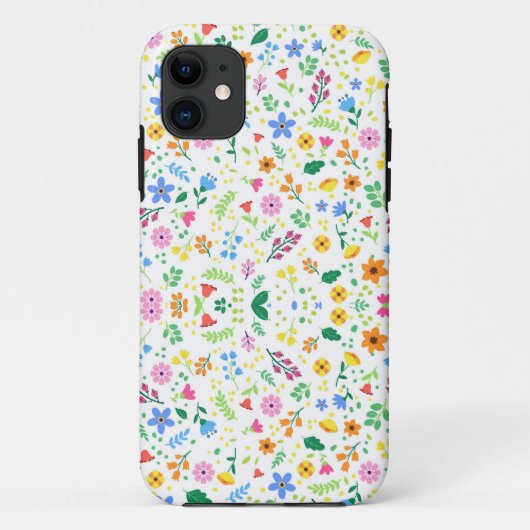 Kleurrijke decoratieve Floral Case-Mate iPhone Case (Achterkant)