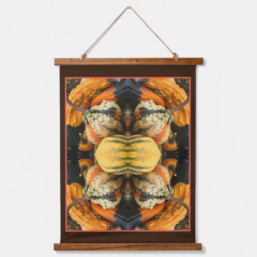 Kleurrijke decoratieve kalebassen Abstract Hangend Wandkleed (Voorkant)