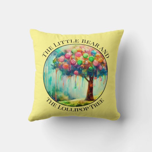 Kleurrijke decoratieve kinderkamer Sierkussen (Achterkant)