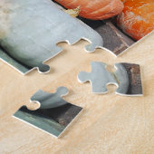 Kleurrijke decoratieve pompoenen legpuzzel (Zijkant)