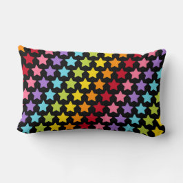 Kleurrijke decoratieve Rainbow Stars-worpkussen Kussen