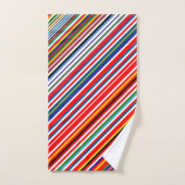 Kleurrijke decoratieve strepen bad handdoek (Handdoek)