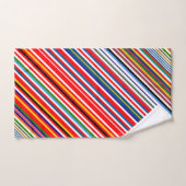 Kleurrijke decoratieve strepen bad handdoek (Handdoek)