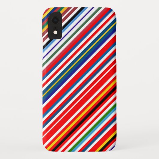 Kleurrijke decoratieve strepen Case-Mate iPhone case (Achterkant)