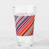 Kleurrijke decoratieve strepen glas (Achterkant)