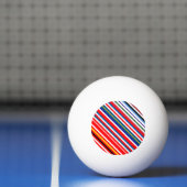 Kleurrijke decoratieve strepen pingpongbal (Net)