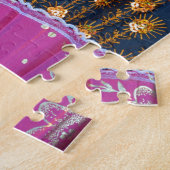 Kleurrijke decoratieve ventilatoren legpuzzel (Zijkant)