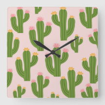 Kleurrijke decoratieve vierkante klok