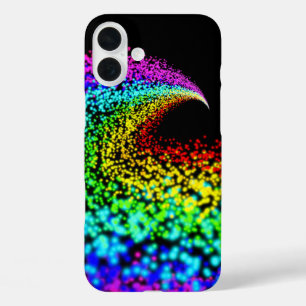 Kleurrijke deeltjes iPhone 16 plus hoesje
