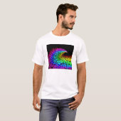 Kleurrijke deeltjes t-shirt (Voorkant volledig)