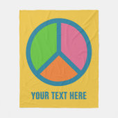 Kleurrijke dekens van het gebarentaal voor vredesh (Voorkant)