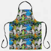 Kleurrijke delen van de wereld schort (Voorkant)