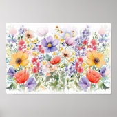  Kleurrijke Delicate Zomerbloemkunst Poster (Voorkant)