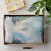 Kleurrijke dennenbomen Kerstmis Tissuepapier (Geschenk)