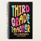 Kleurrijke derde klas leraar planner (Voorkant)