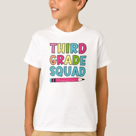 Kleurrijke derde klas squad - Terug naar school T-shirt