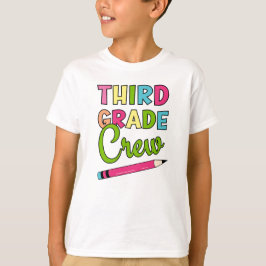 Kleurrijke derdeklassers terug naar school t-shirt