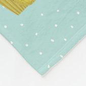 Kleurrijke Desert Alpaca Gepersonaliseerde Fleece (Hoek)