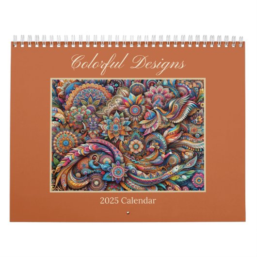 Kleurrijke Design Abstracte kunst Kalender (Hoes)