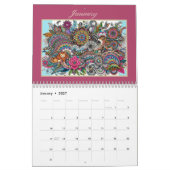 Kleurrijke Design Abstracte kunst Kalender (Jan 2027)