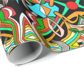 Kleurrijke Design Cadeaupapier (Rol Hoek)