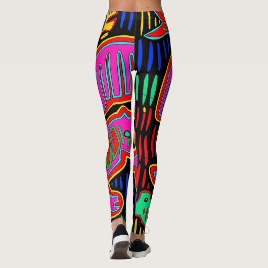 Kleurrijke Designer Leggings (Achterkant)