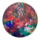 Kleurrijke Deurknop Regenboog Boho Accent Handle Keramische Knop (Voorkant)