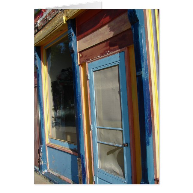 Kleurrijke deuropening (Voorkant)