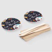 Kleurrijke Dia de los Muertos | Handventilator Handwaaier (Niet-gemonteerd)