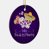 Kleurrijke Dia de los Muertos | Keramische ornamen Keramisch Ornament (Rechts)