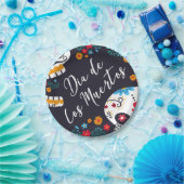 Kleurrijke Dia de los Muertos | Papieren Bordje (Feest)